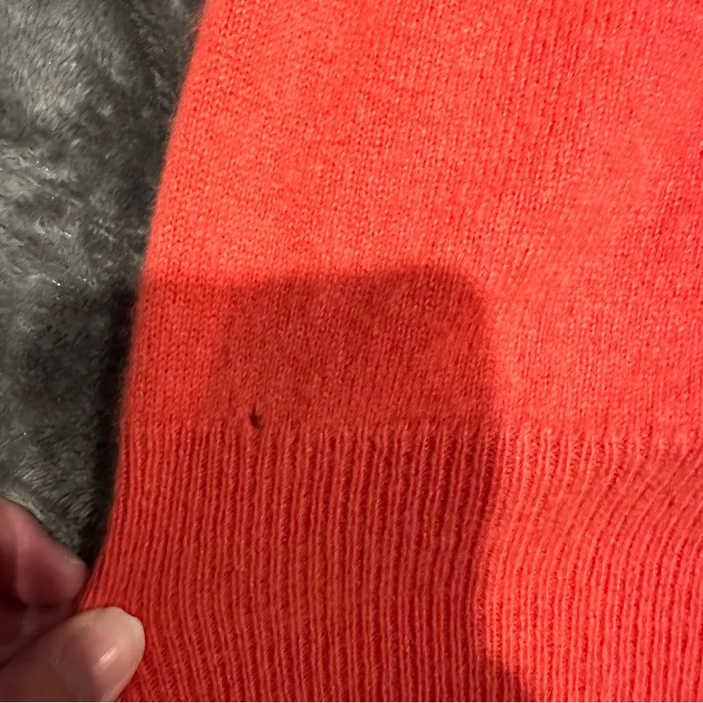 Lilly‎ Pulitzer Cashmere Cardigan Sweater Pockets Size Large Coral - Image 7