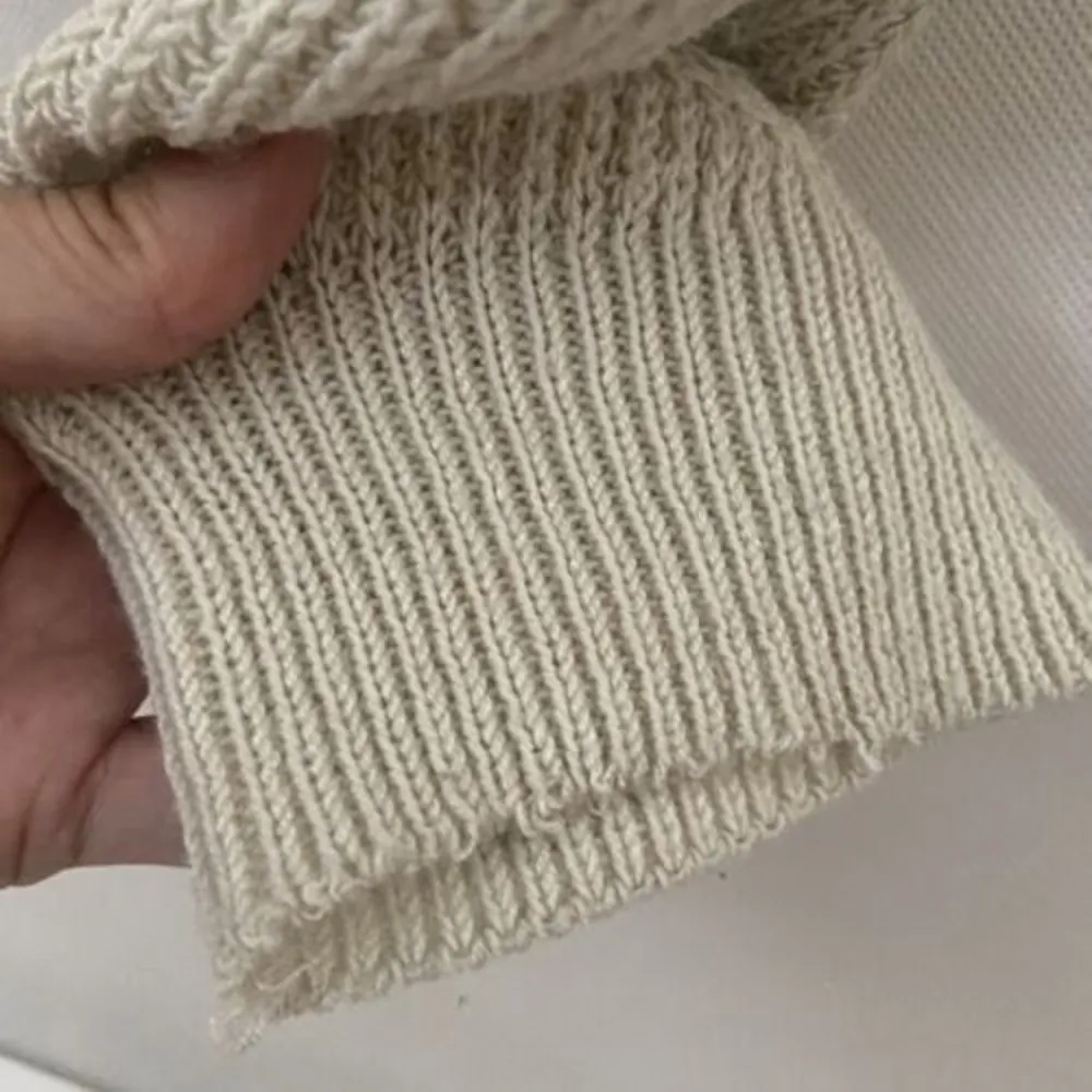 Urban Outfitters Staring at Stars Cropped Sweater Beige Textured Shear S… - Image 11