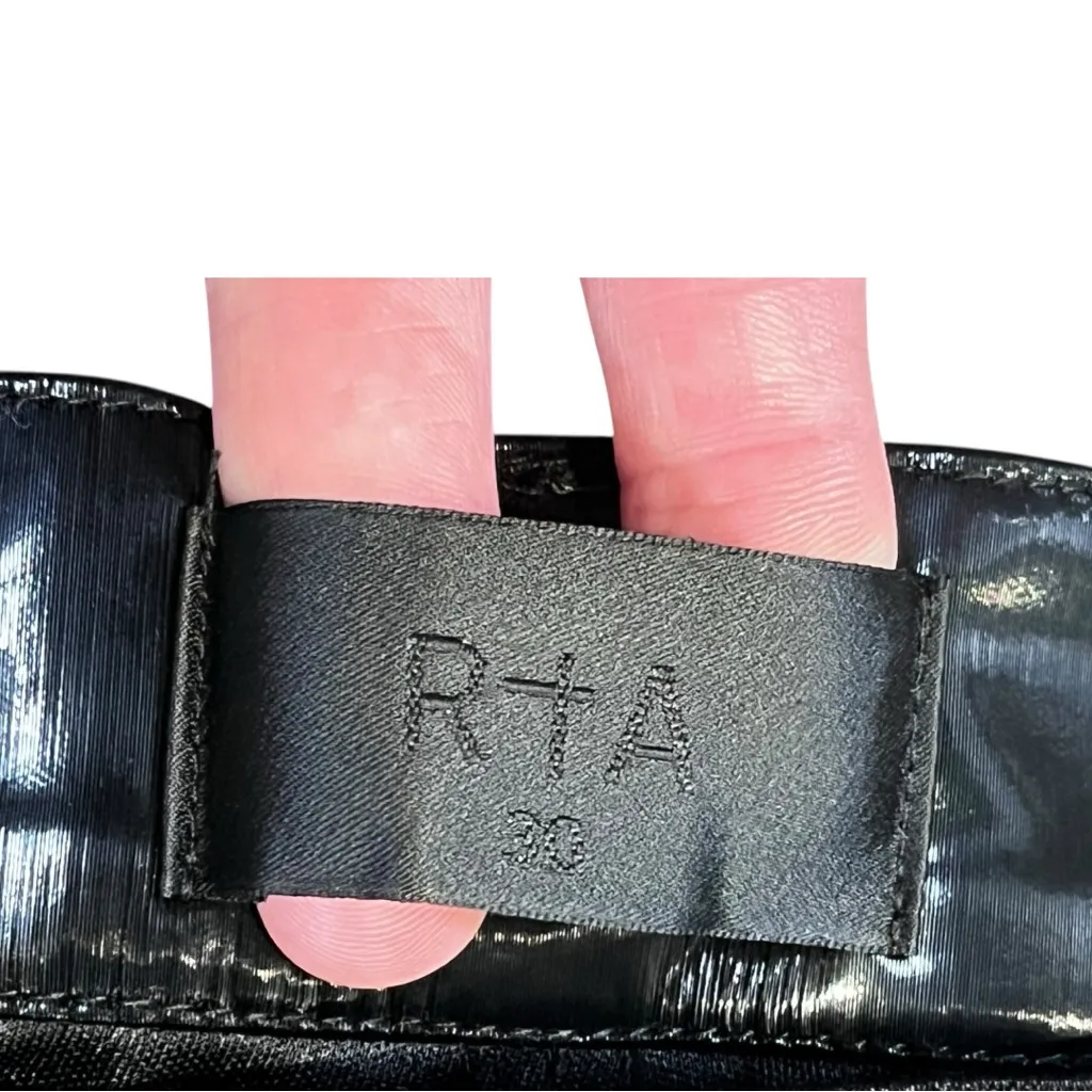 RtA‎ Shiny Black Vinyl Pants Size 30 - Image 7
