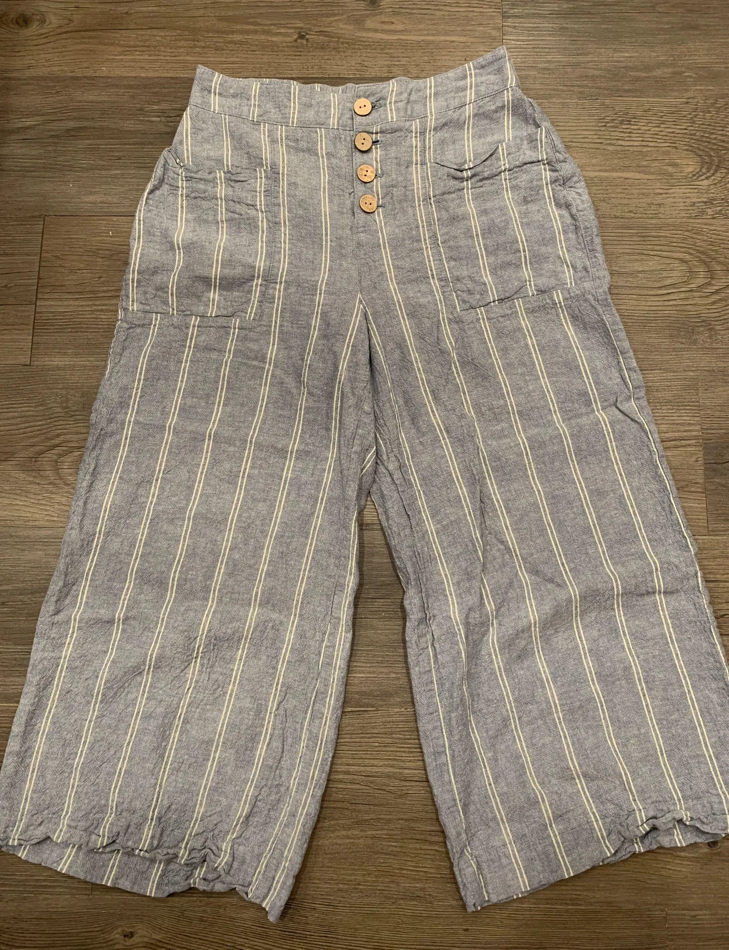 Striped Paper Bag Pants - Image 2