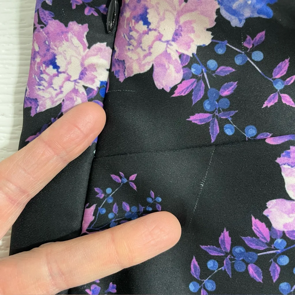 Lovers + Friends Sullie Mini Dress in Royal Floral‎ Size MEDIUM One Shoulder - Image 12