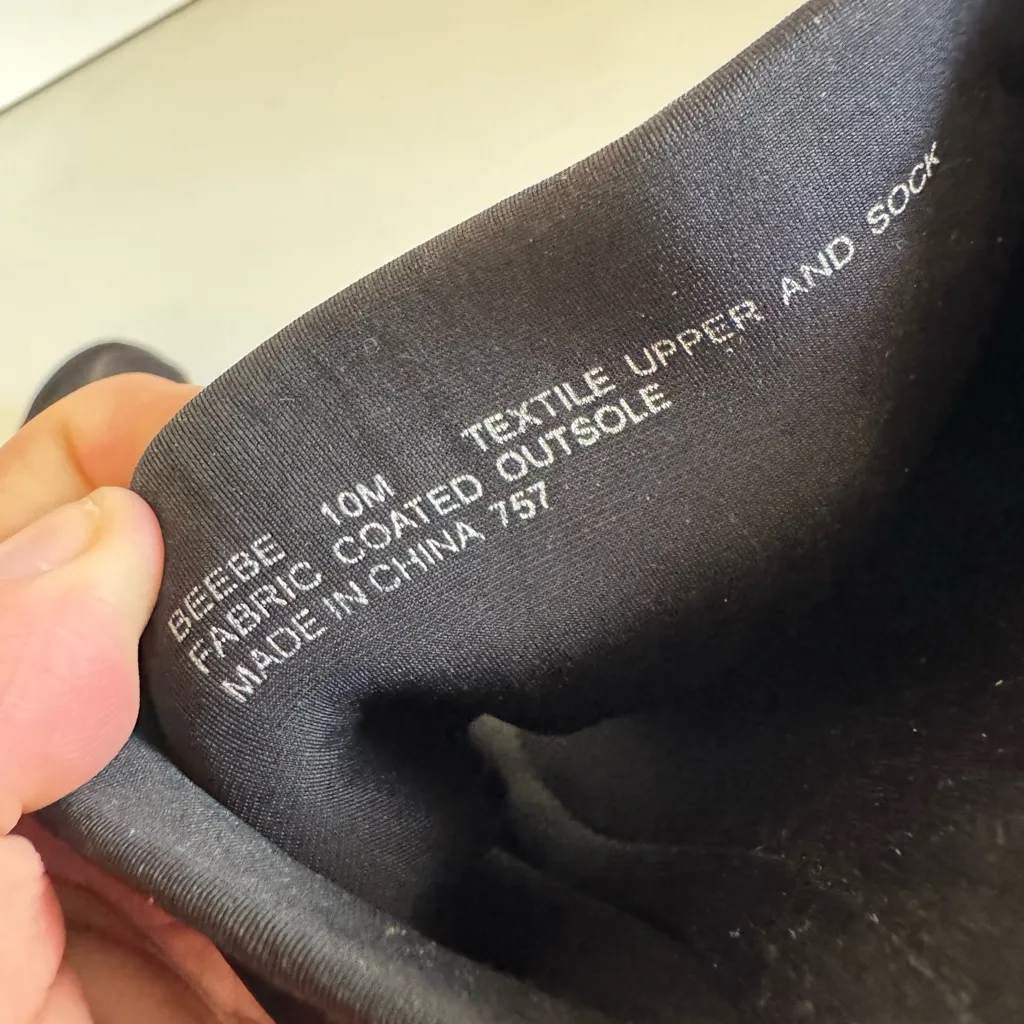 Steve Madden black Beebee wedge sandal slides size 10 - Image 6