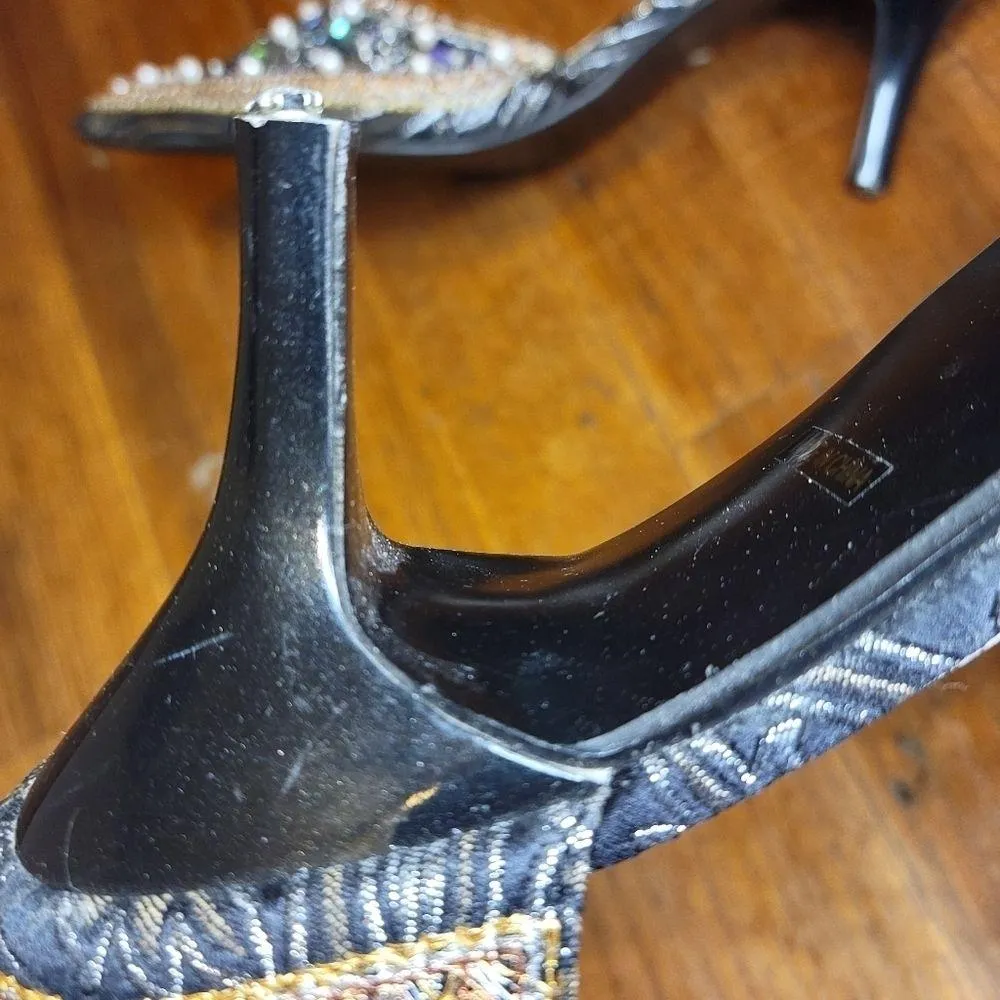 Anne Michelle  Sequin Beaded Heels - Image 8
