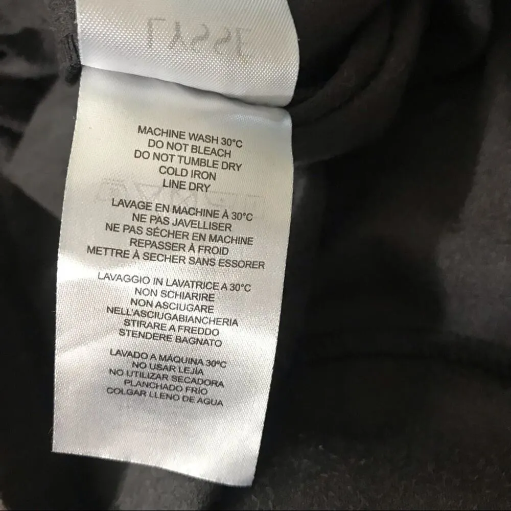 Lysse Dark Brown Vegan Leather Faux stretch Moto motorcycle biker jacket women M - Image 11