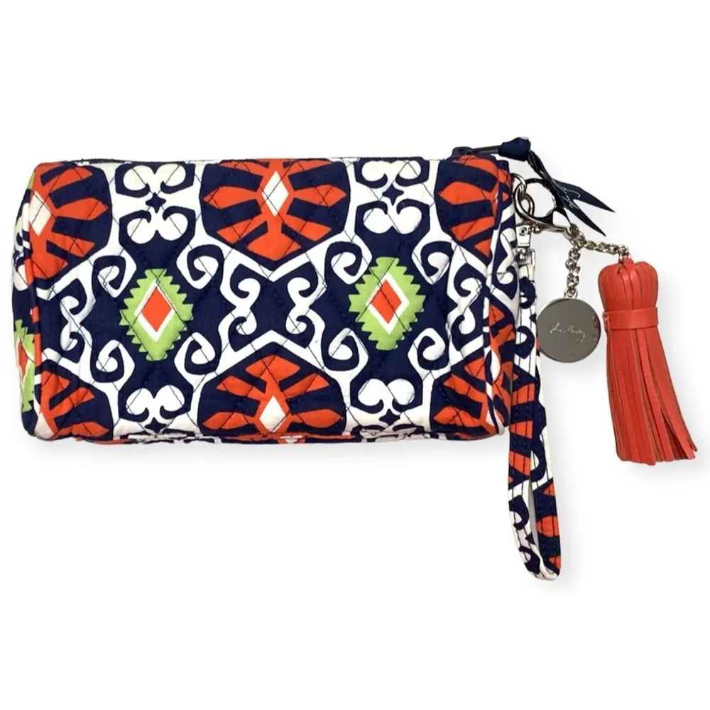 Vera Bradley Pushlock Wristlet Wallet Extra Keychains Retired Sun Valley - Image 7