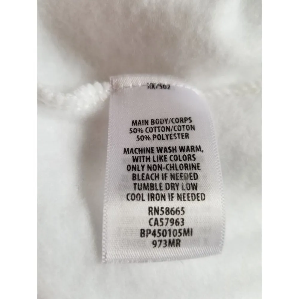 BP Cotton Blend White High Waisted Jogger Sweatpants Womens Size Large (L) - Image 8