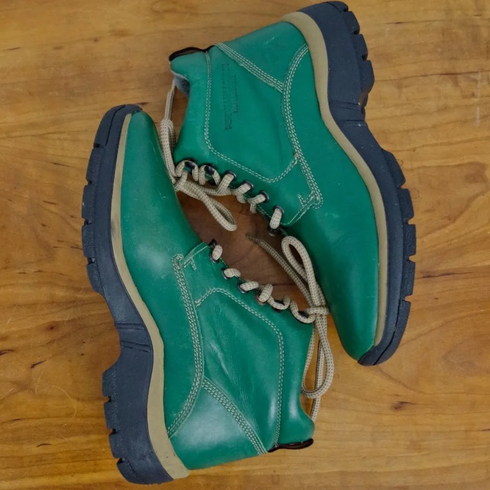 Pepe Jeans Ladies'  London Green Leather Ankle Boots  US 8 EU 38 - Image 7