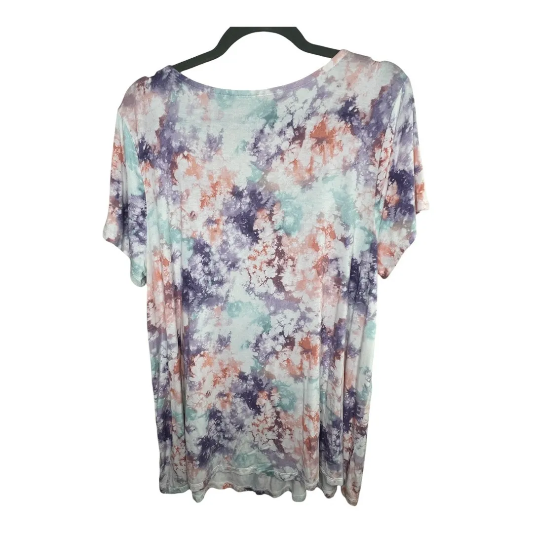 Torrid Super Soft Knit Tie Dye Tee Size 2 - Image 4