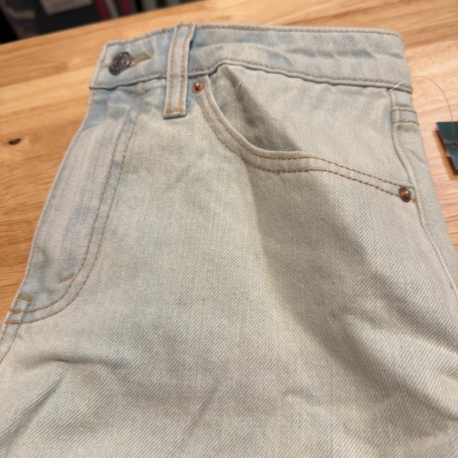 Wild Fable Women's Light Wash High-Rise Straight Leg Dad Jeans - Size 2 - NWT - Image 4