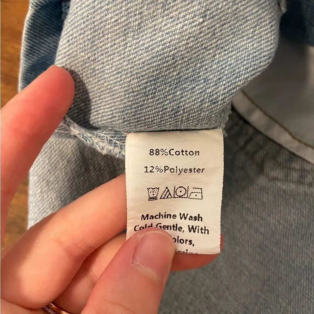 NWOT | Women’s denim patch skirt‎ — small Blue - Image 4