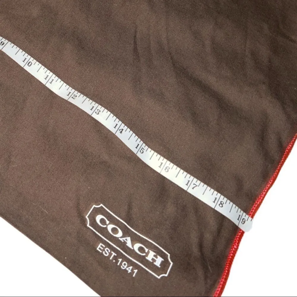 Coach brown drawstring dust cover! - Image 4