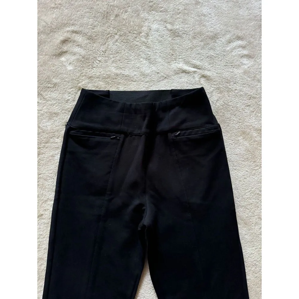 BETABRAND Womens Straight‎ Leg Black Pant Pockets Size Xsmall Petite - Image 2
