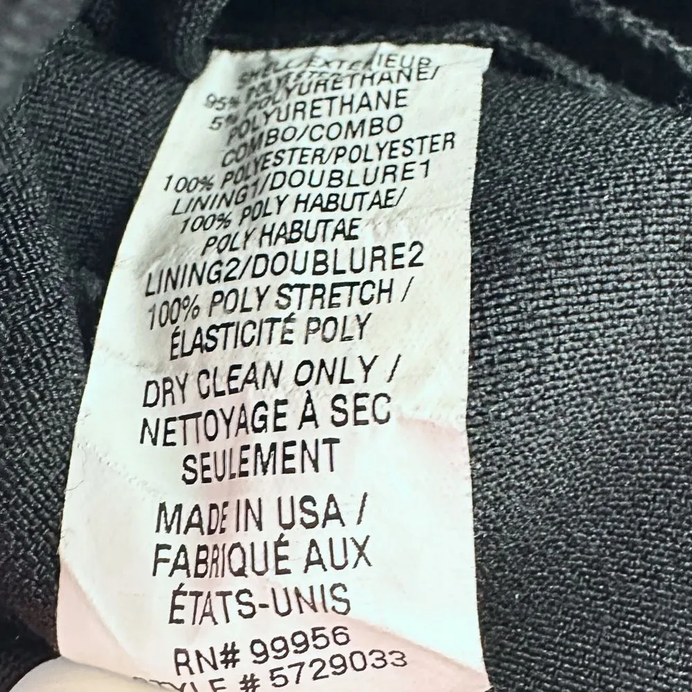 Shoshanna Midnight Moira Black Blue Sash Strapless Evening Formal Gown Size 6 - Image 6