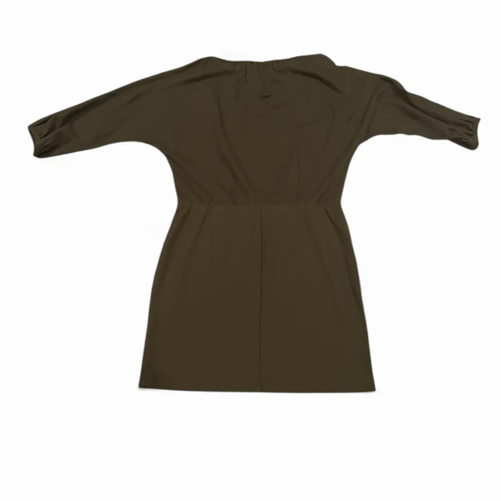 Trina Turk Dark Olive Green Dolman Sleeve Dress Size M - Image 6