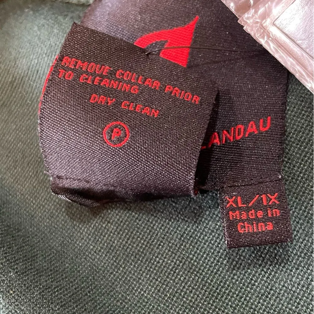 Adrienne Landau Green Cape With Faux Fur Collar Womens Size 1X NWT - Image 12