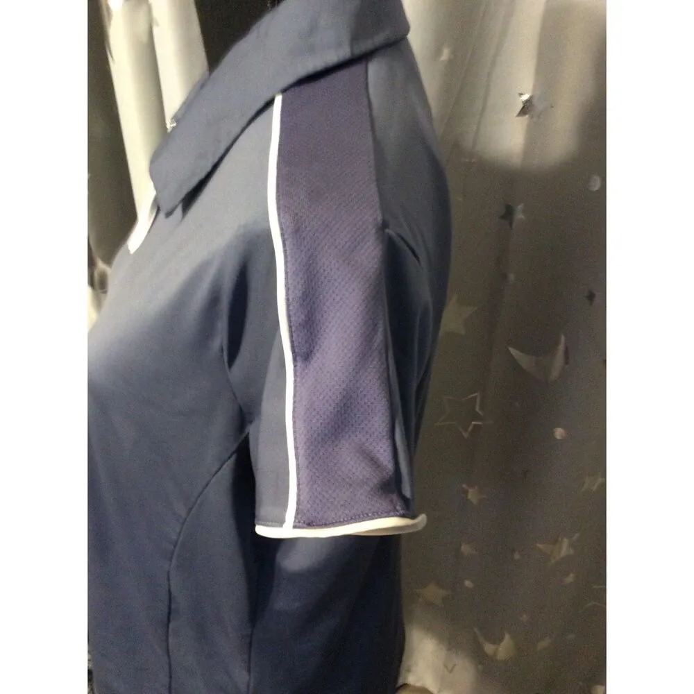 Adidas Clima Cool Blue Polo Golf Shirt Size Large L - Image 3