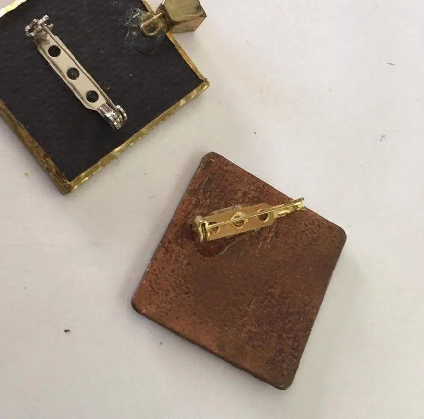 Lot Of 2 Vintage Brooches Handmade Dog Puppy Hand Crafted - Image 8