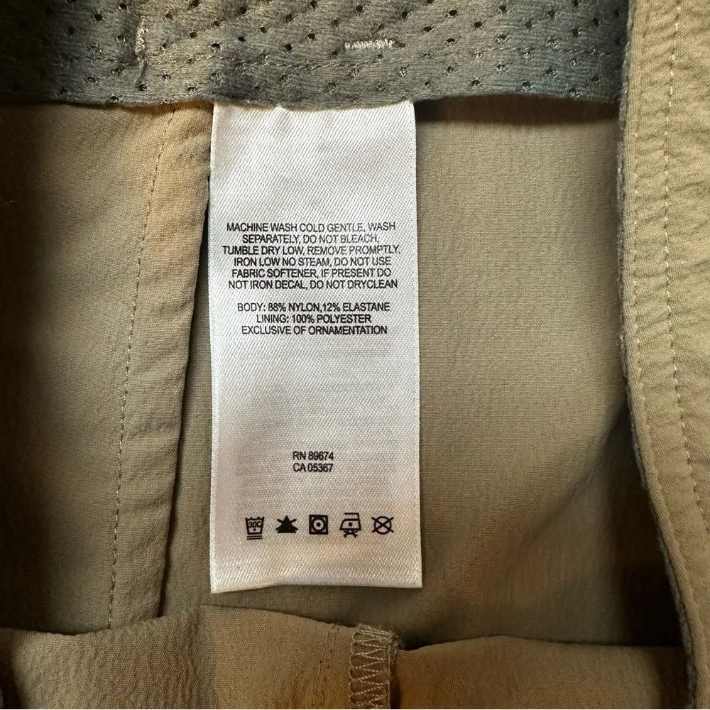 Mountain Hardwear Women Hiking Skirt Sz 6 Light Brown Drawstring Outdoor Pockets - Image 6