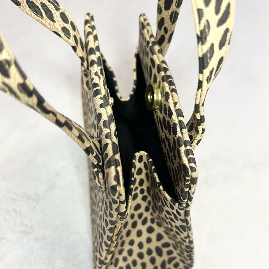 Vintage Y2K Animal Print Leopard Cheetah Handbag Purse - Image 9