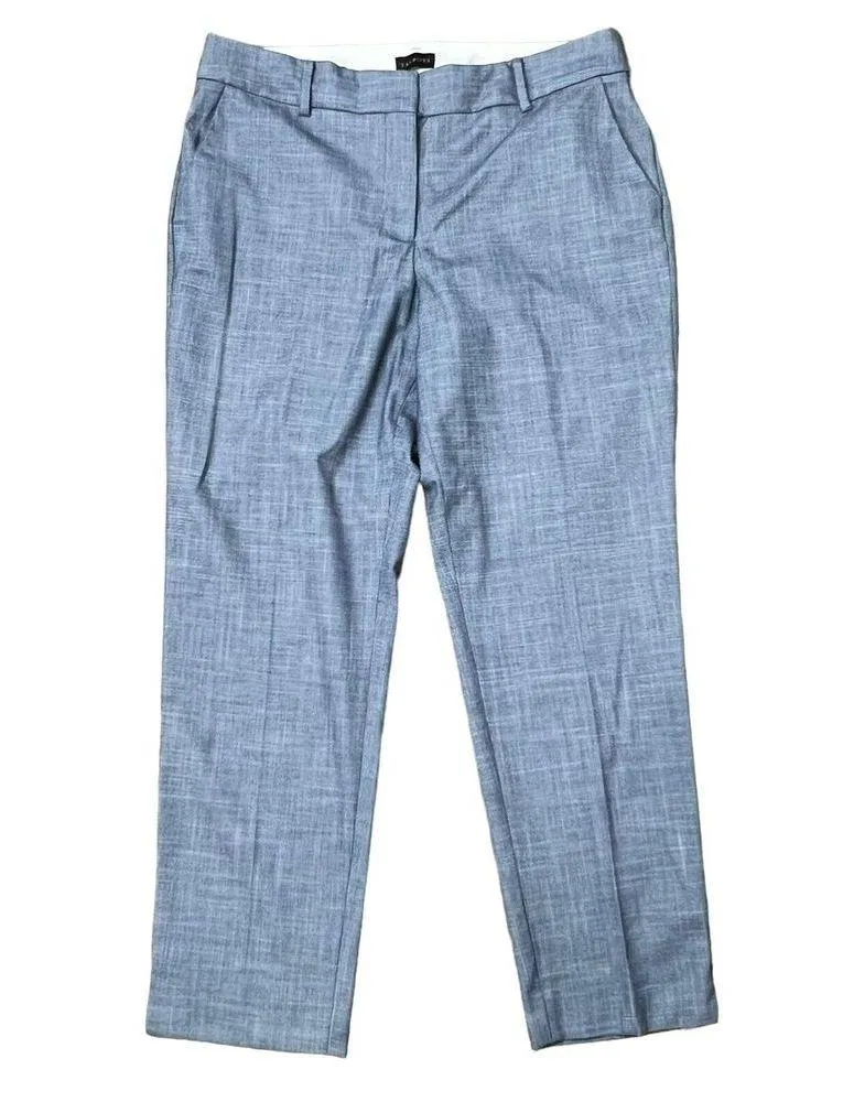 Talbots Sz 12 Hampshire Ankle Pants in Sharkskin Women’s Straight Leg High Rise - Image 3