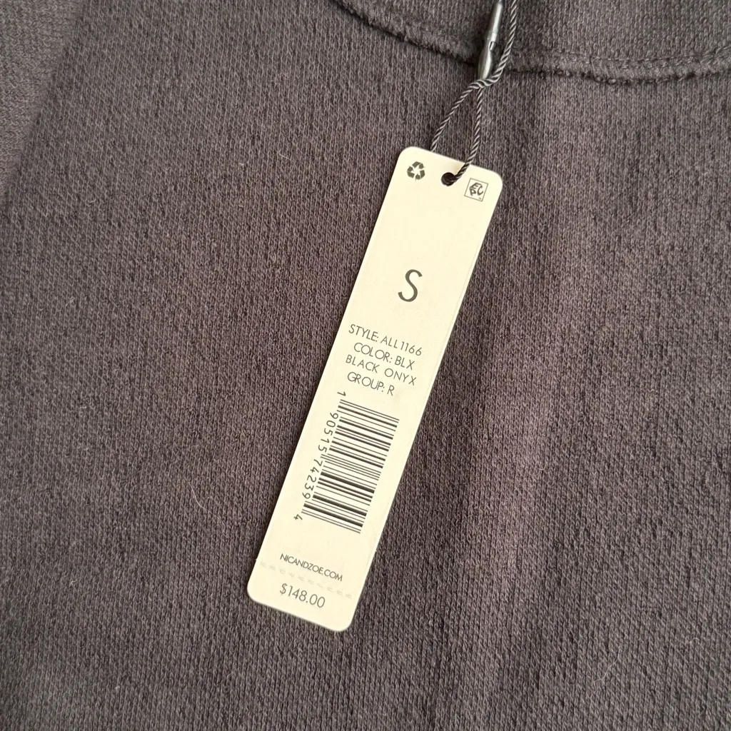 NWT Nic + Zoe Women's Black Knit Stretch Blazer Jacket S - Image 13