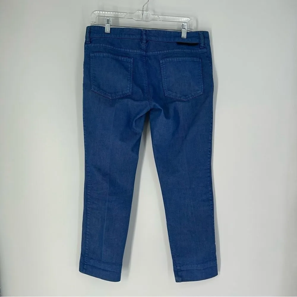 Stella McCartney Y2K low rise cerulean blue slim stretch ankle jeans, size 32 - Image 5