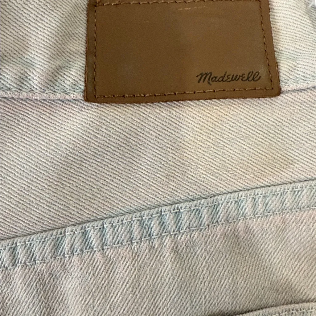 Madewell  Light Pink/Blue Denim Mom Jeans - Image 8