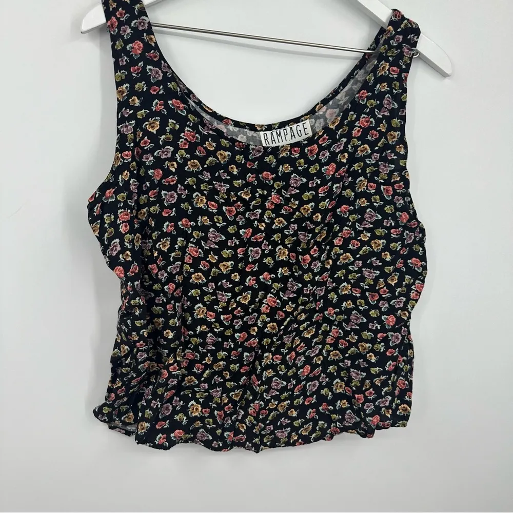 Rampage Vintage Y2K Floral Coquette Tank Top Size Large Early 2000s - Image 2