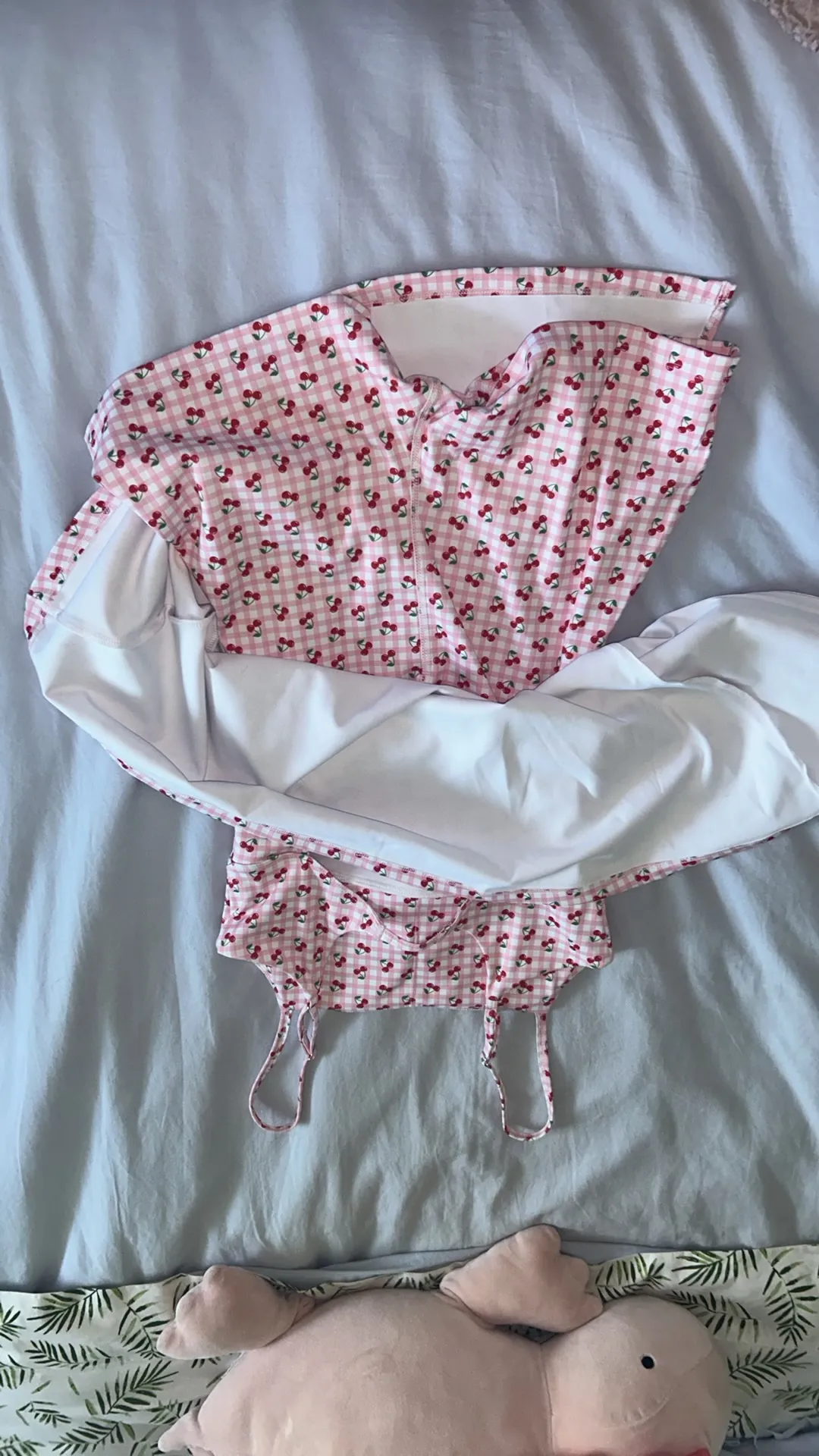 Altar'd State Athletic Dress gingham and cherries  - Image 2