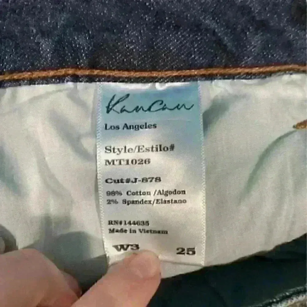 Kancan distressed ripped skinny jeans in size 25 or W3 Blue - Image 6