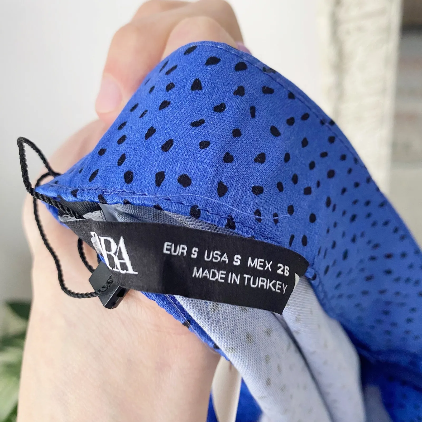 Zara Satin Side Slit Spotted Midi Skirt - Image 9