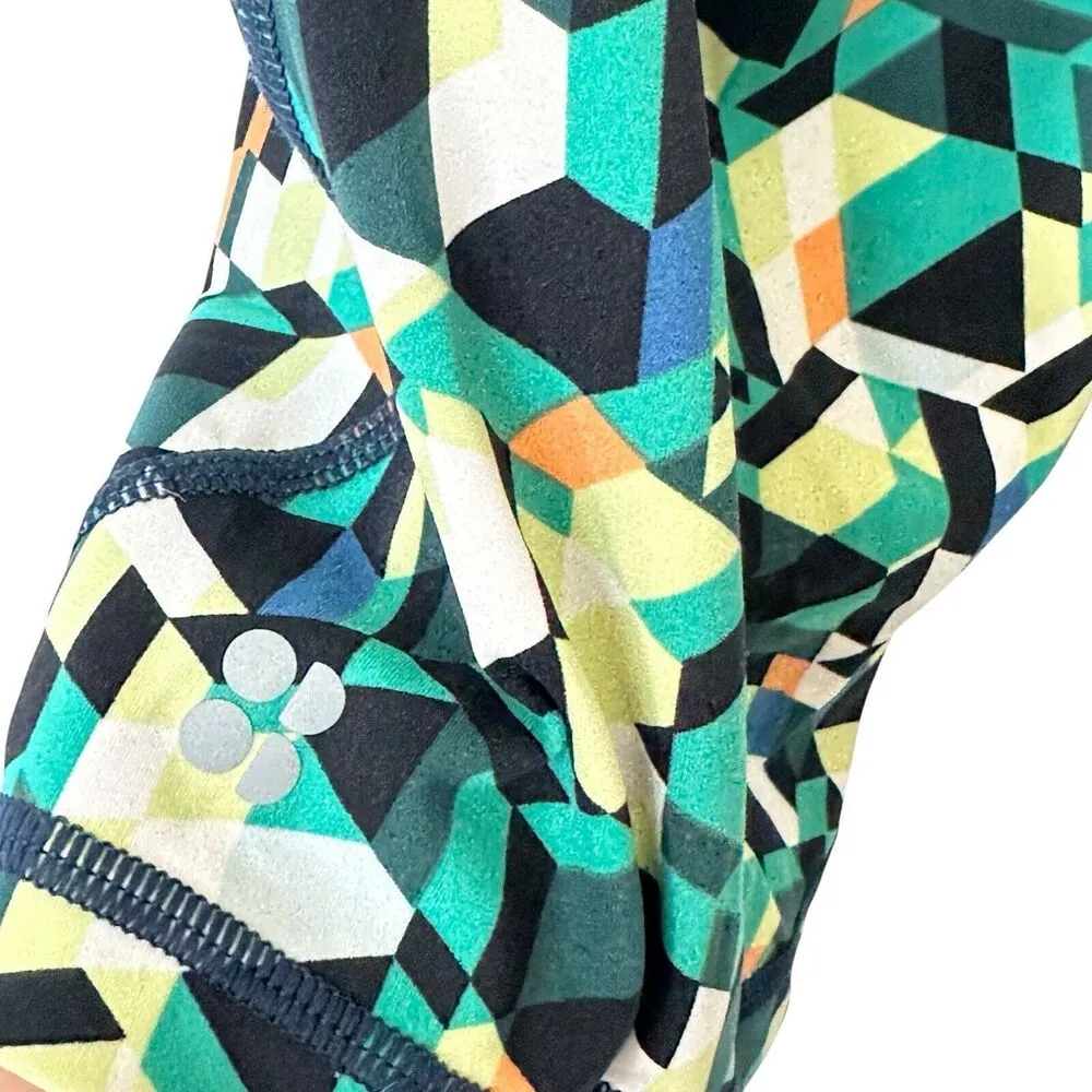 Sweaty Betty Power 9" High Waist Pocket Bike Short Size 10 multicolor - Image 8