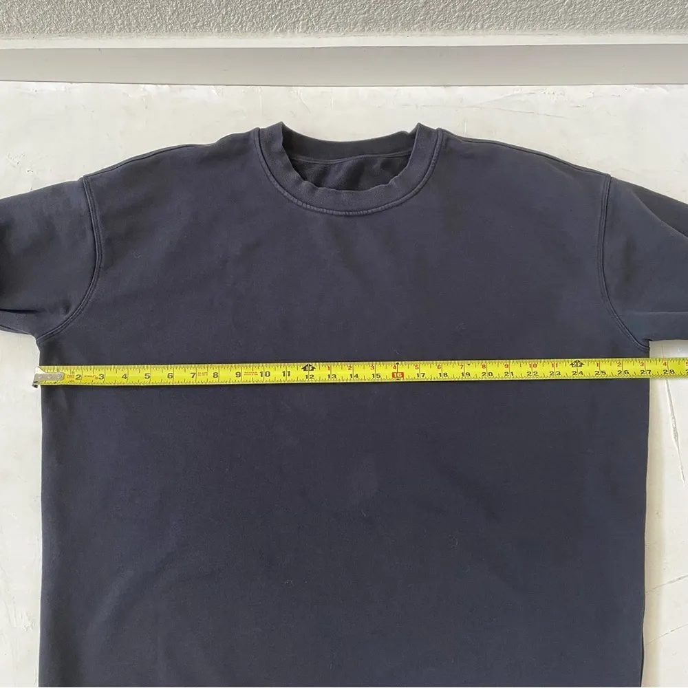 Lululemon Perfectly Oversized Cropped Crew *French Terry Black - Image 5