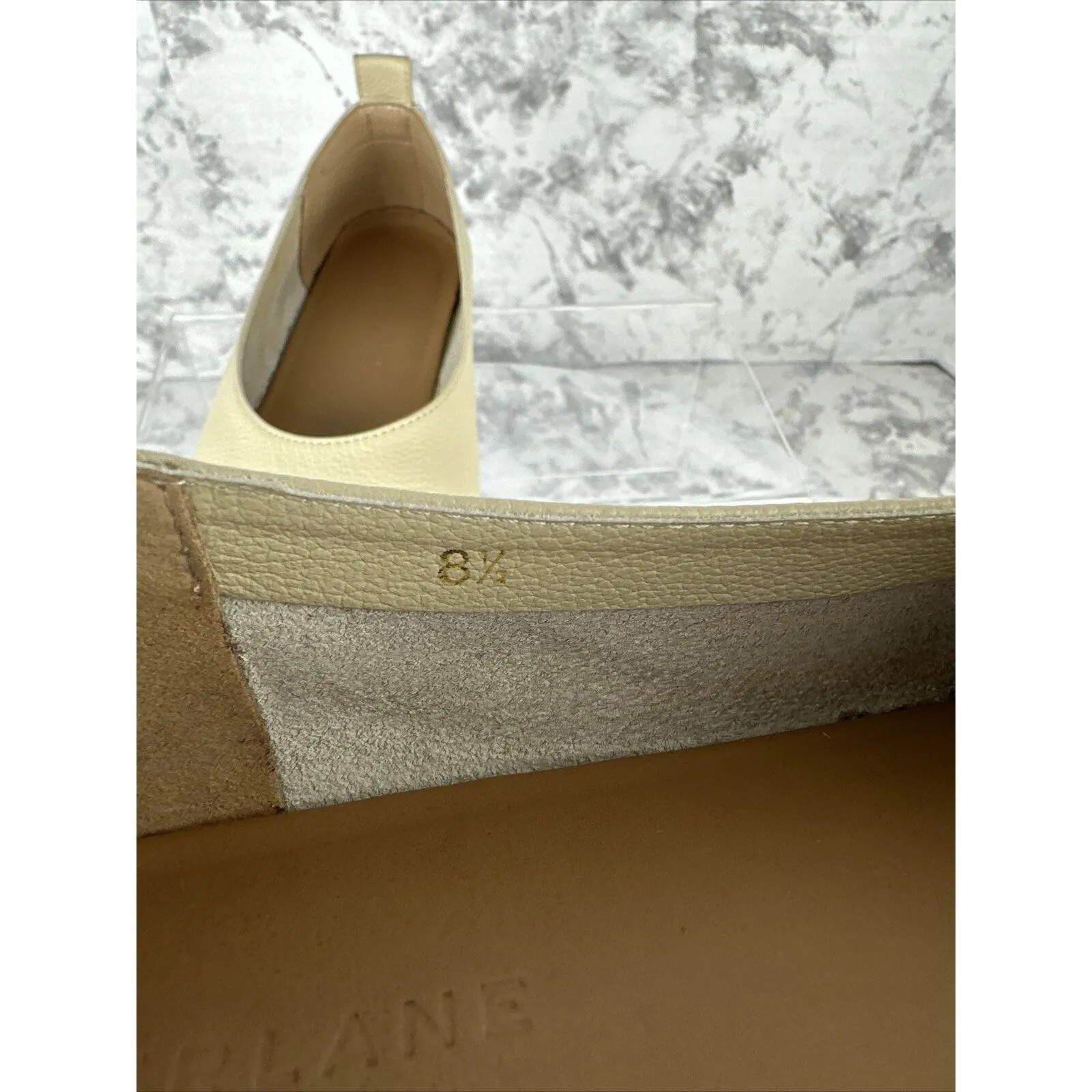 Everlane Womens Day Glove Italian Leather Ballet Flats Cream Beige Size 8.5 - Image 8