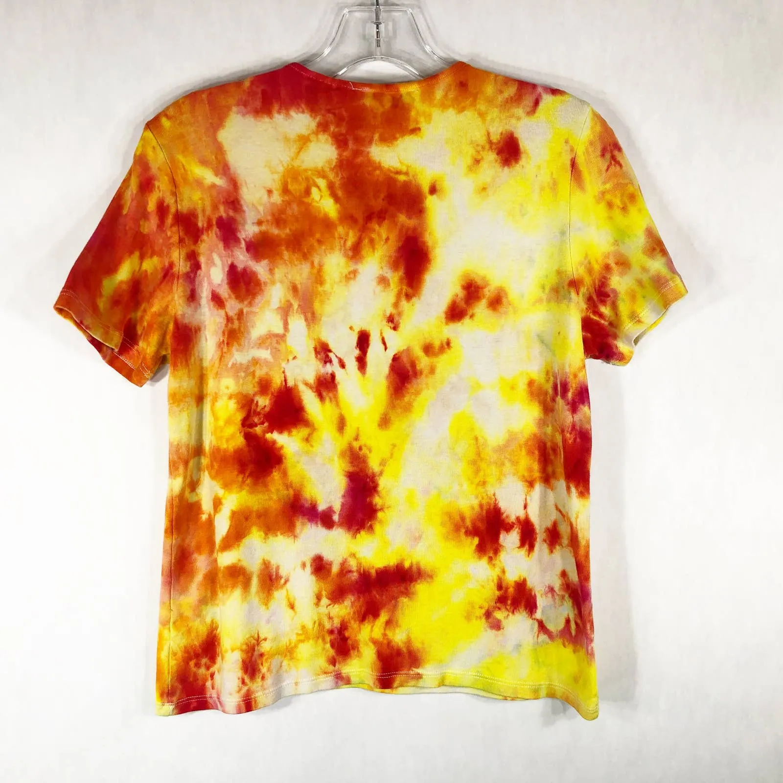 Marisa Christina Medium Top‎ Handmade Tie Dye Flower Garden Orange Yellow 1056 - Image 2