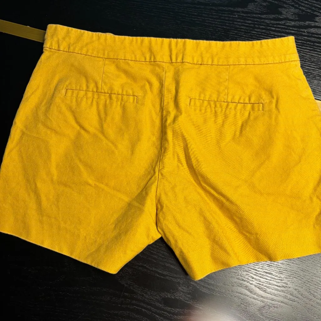 Banana Republic Shorts Mustard Yellow Size 2 - Buttons (4) Each Side Closure EU - Image 8