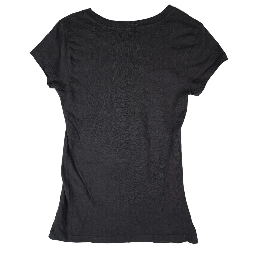 Betty Boop American Traditional Patriotic USA Eagle Motorcycle T-Shirt M 7/9 - Image 2