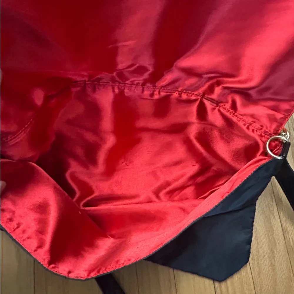 Vintage Apple Bottoms Black Shoulder Zipper Pouch/Bag - Image 6