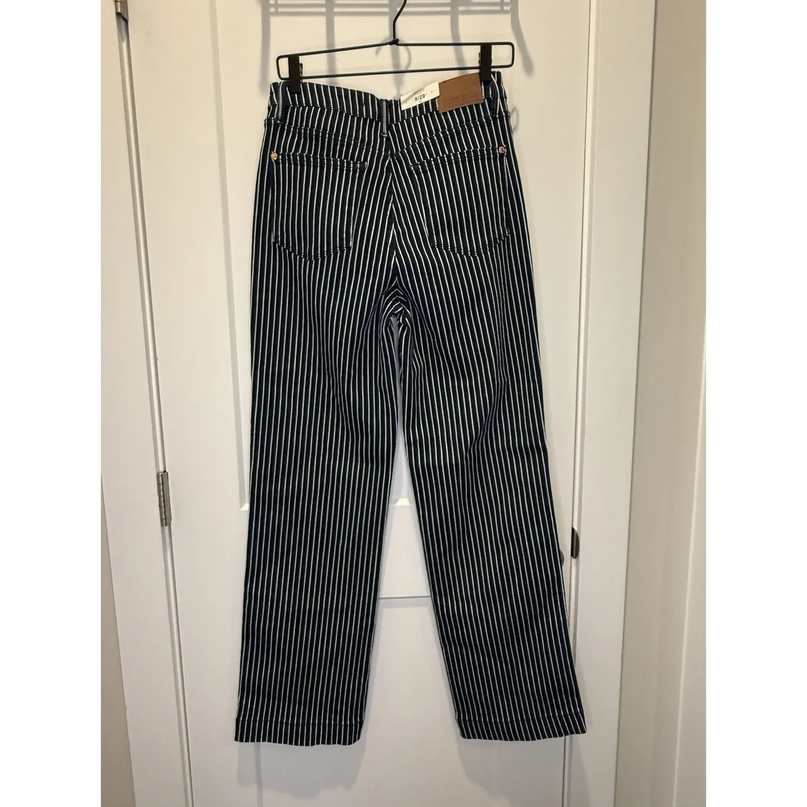 Judy Blue Women's 9/29 High Waist Pin Stripe Tummy Control Denim Stretch Jeans - Image 5