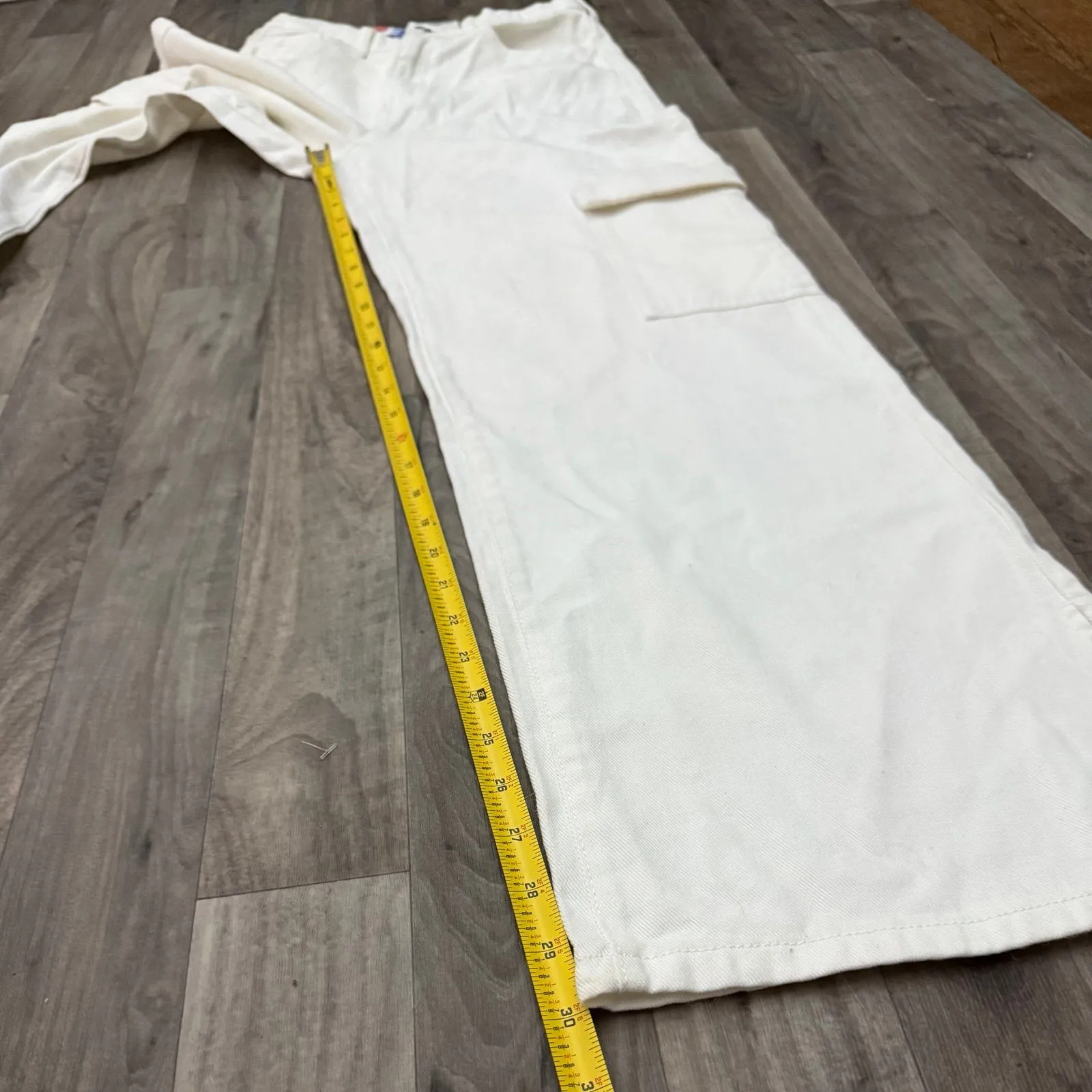 H&M denim cargo utility pants - Image 4