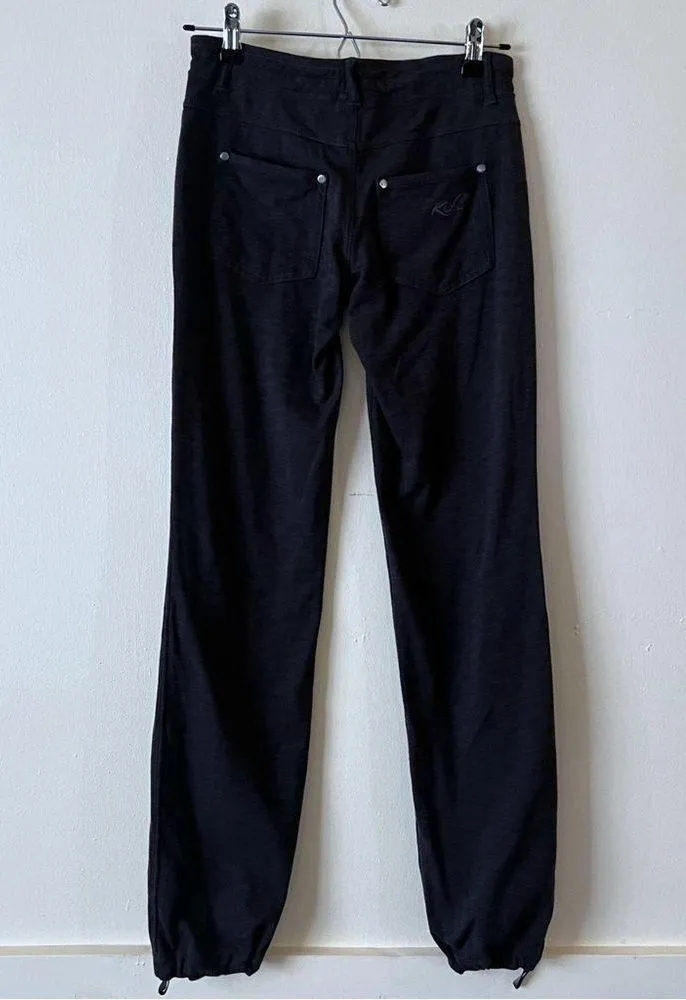 Kuhl Pants Women’s Reg Gray Mova Zip Pockets Pull On Stretch Drawstring SZ 2 - Image 3