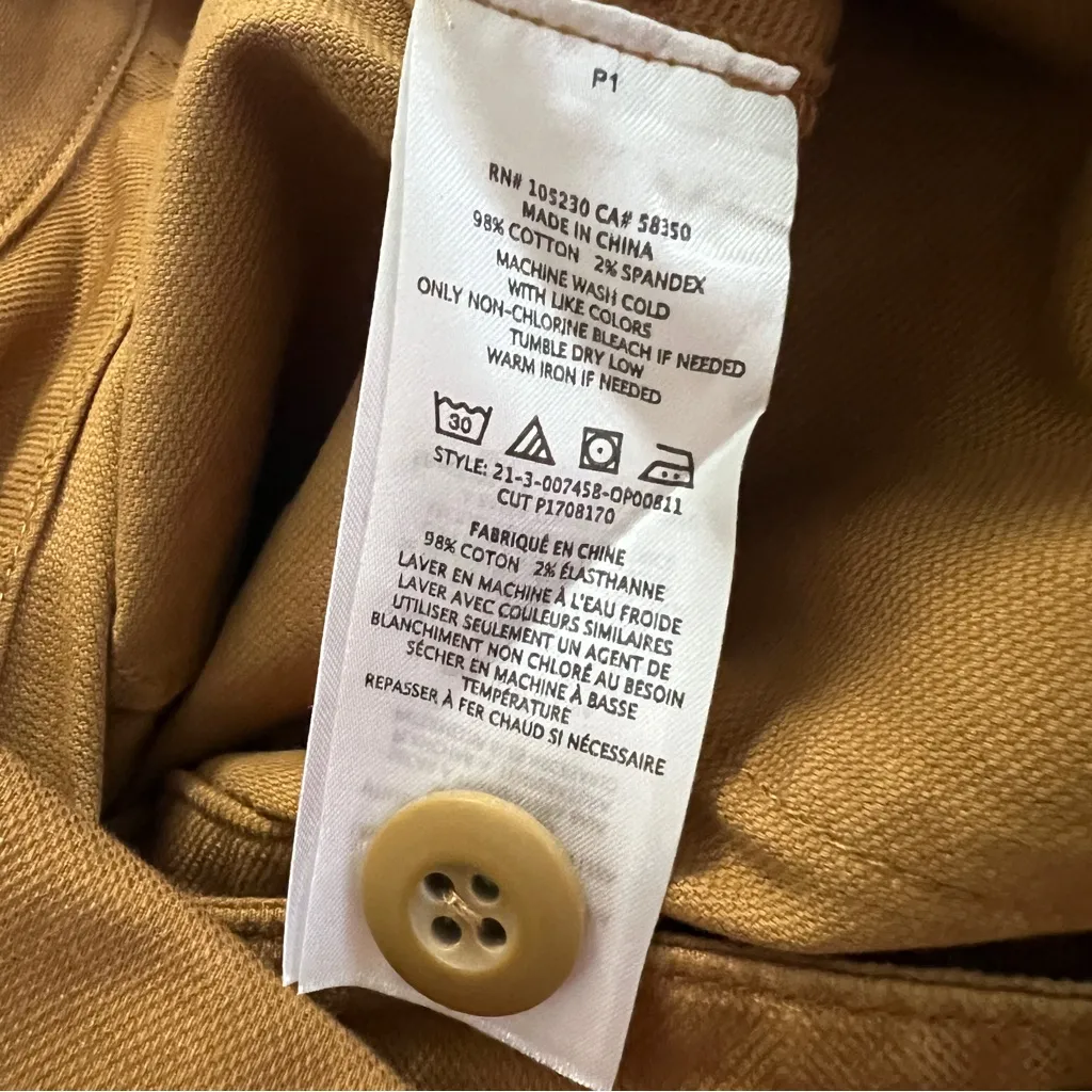 Current/Elliott The Eximia Utility Jumpsuit Camel Wheat Size 3 (Large) - Image 9