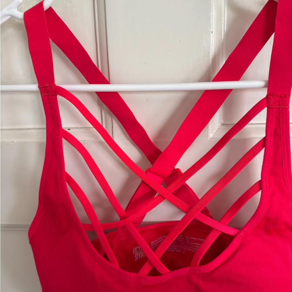 Victoria’s Secret Sport raspberry red bra size medium - Image 2