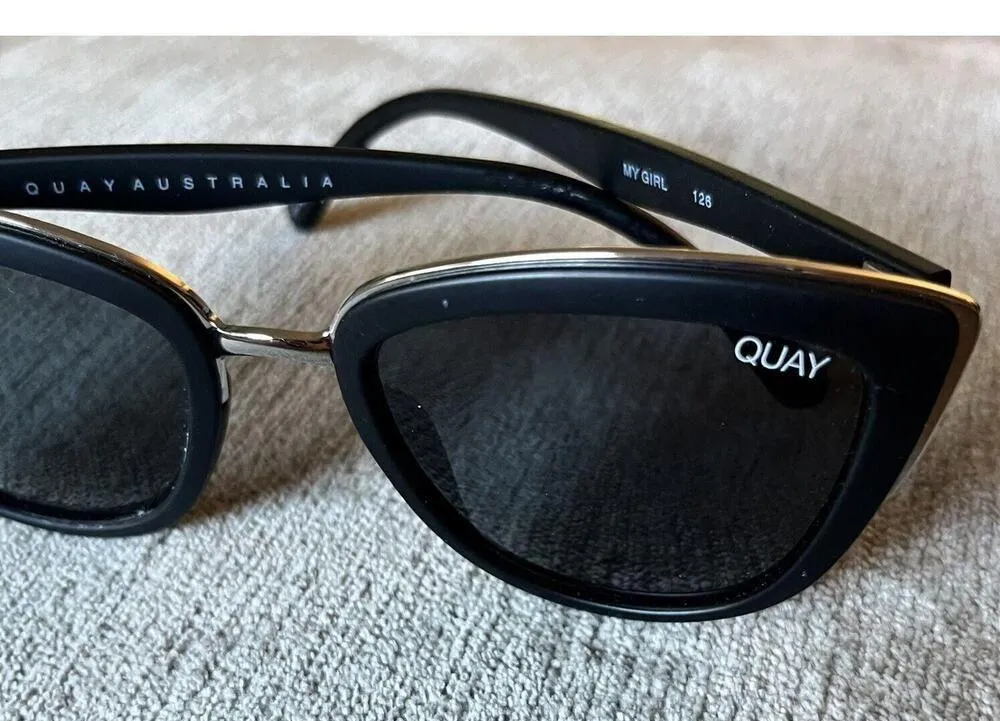 MY GIRL Sunglasses Black Frame / Smoke Lens - Image 3