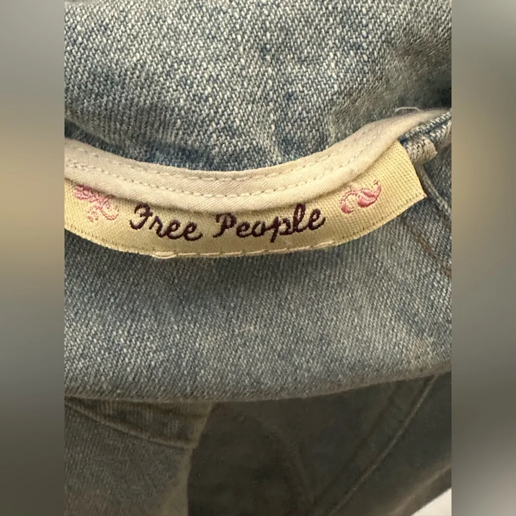 Vintage Y2K Free People denim Maxi jean skirt Size Large - Image 4