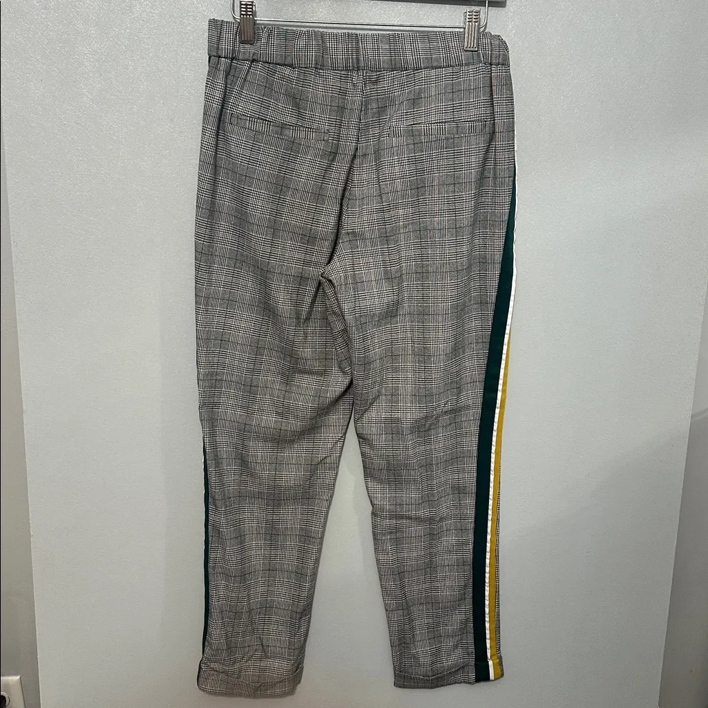 ZARA Trafaluc Plaid‎ Side Stripe Pants - Image 5