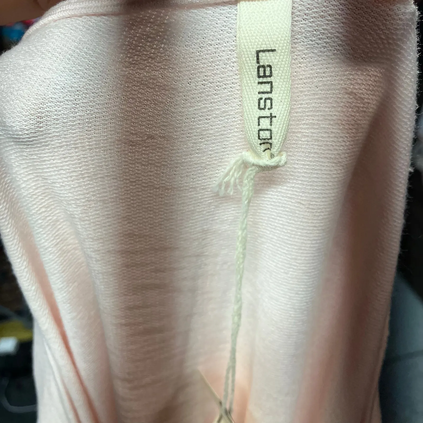 New Lanston Revolve Baby Pink Scoop Neck‎ Tee Dress Womens Medium Swing USA Made - Image 8