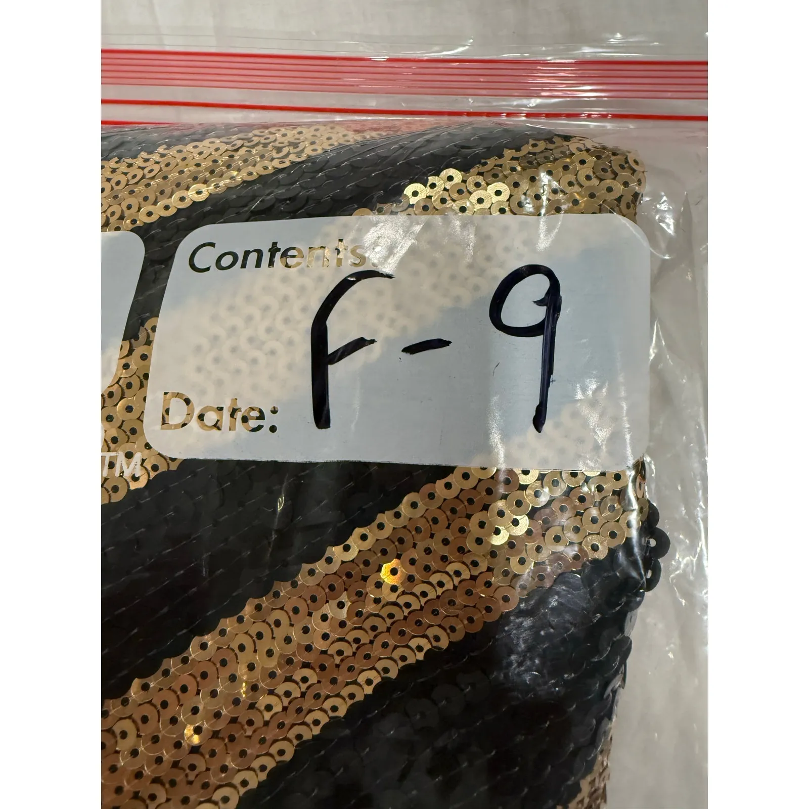 2B Bebe One Shoulder Striped Sequin Bodycon Mini Dress Black/Gold Women's Small Gold - Image 9