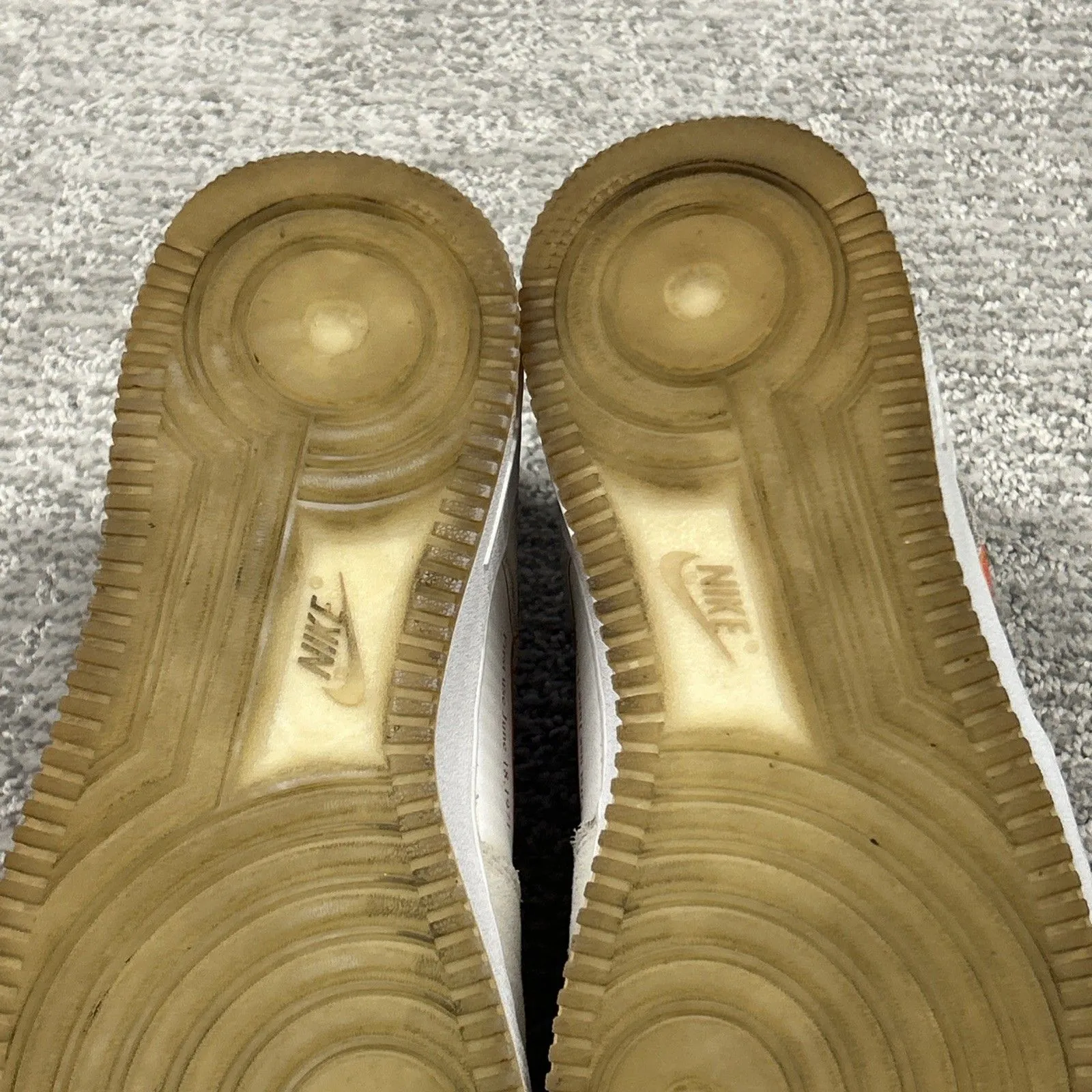 Nike Air Force 1 '07 SE Shoes Womens 9.5 White Orange DA8302-101 Sneakers - Image 12