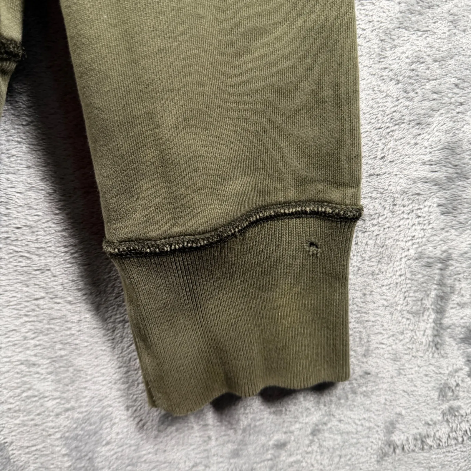 Hollister Hoodie Small Olive Green Southern California Surf Embroider Letter Y2K - Image 10